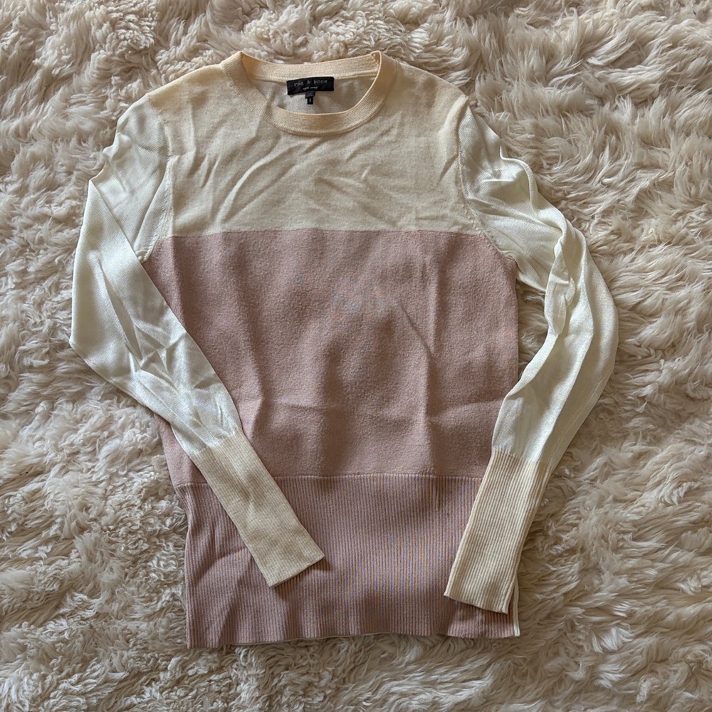 Rag & Bone Cream Knit Top
